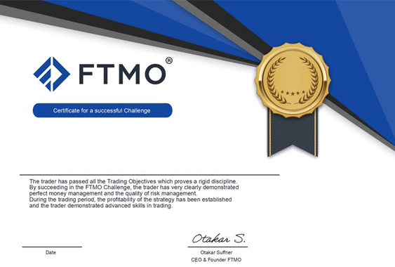 FTMO-Certificate