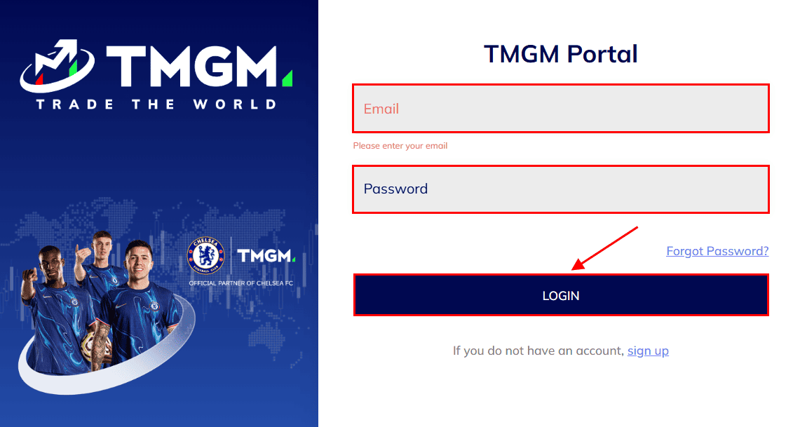 Login TMGM